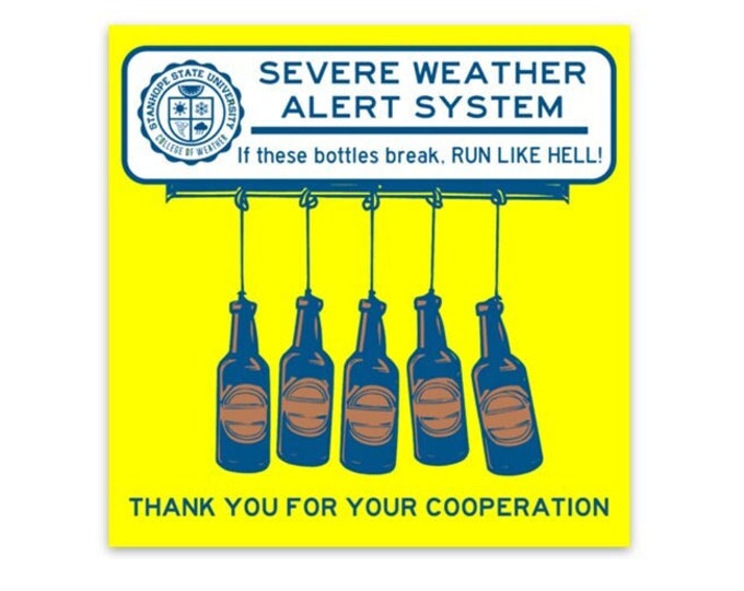 Severe Weather Alert System - Sticker