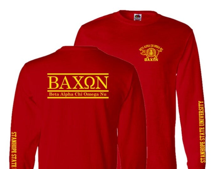 Bacon Fraternity Classic College Bar Style Long Sleeve T-Shirt