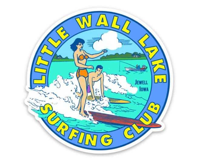 Little Wall Lake Surfing Club Decal