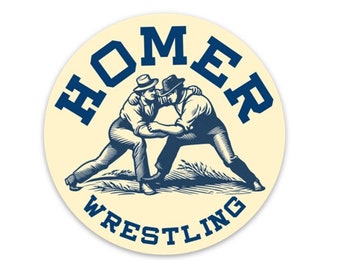 Homer Wrestling Sticker