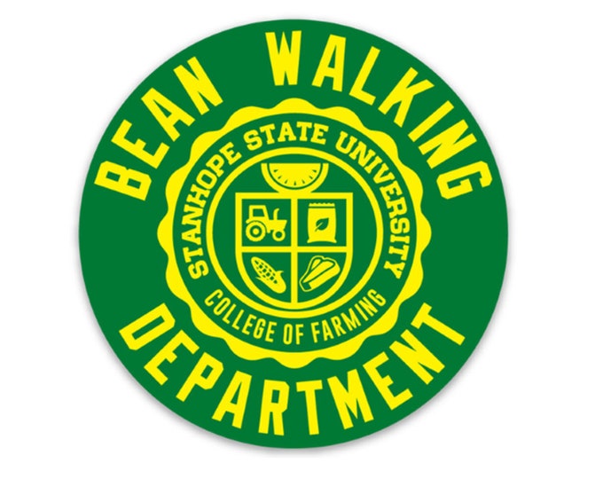 Bean Walking Department Sticker - College of Farming