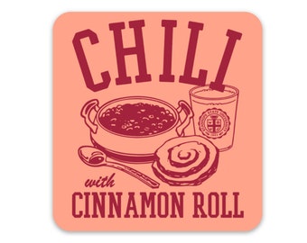 Chili with Cinnamon Roll Magnet