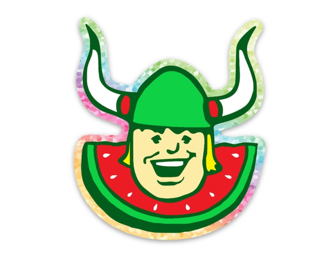 Lars the Watermelon Warrior - Melon Head Sticker