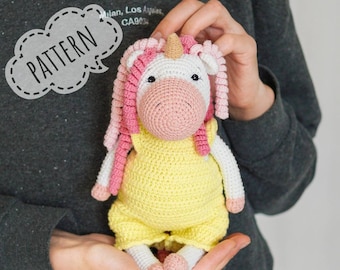 Crochet unicorn pattern Amigurumi pattern Stuffed animal Pdf pattern