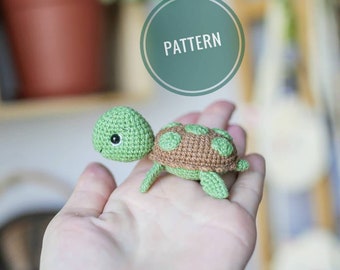 Turtle amigurumi crochet PATTERN in English Pdf crochet toy pattern Stufed animal turtle