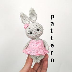 Amigurumi bunny pattern Crochet pattern in english Stuffed rabbit Crochet bunny