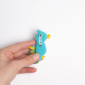 Crochet PATTERN amigurumi parrot brooch jewelry Pdf pattern in English image 8