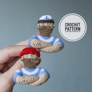 Broche au crochet motif marin en anglais Broche farcie