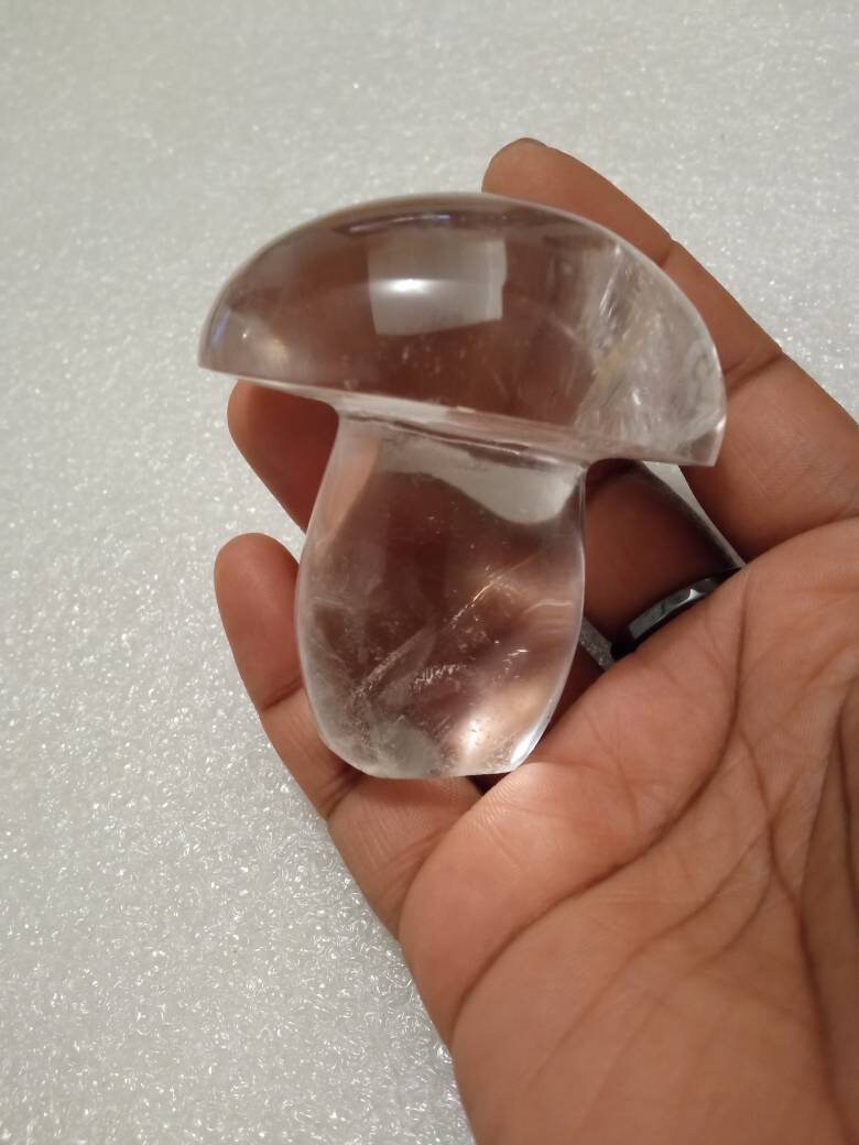 Cristal de Roche Sculpté Champignon 160Gr