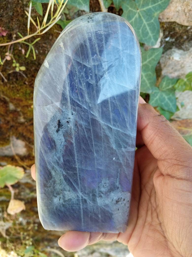 Labradorite Grise Fond Violet 494Gr