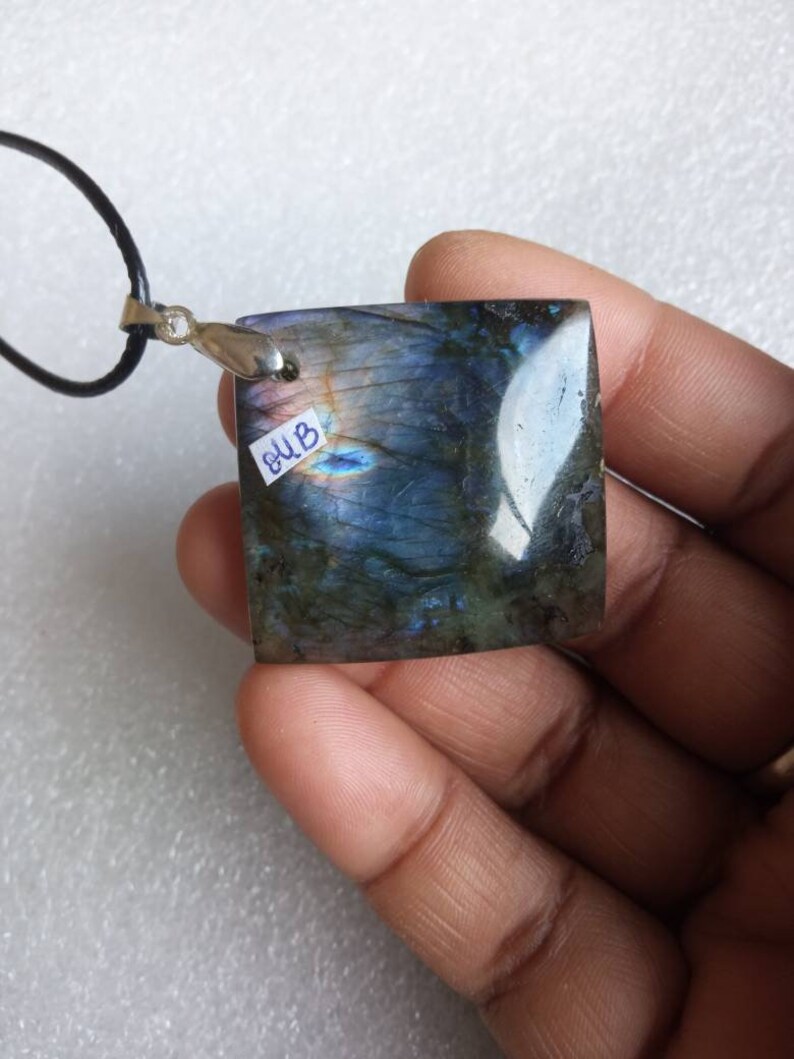 Labradorite pendant necklace 18gr,011B