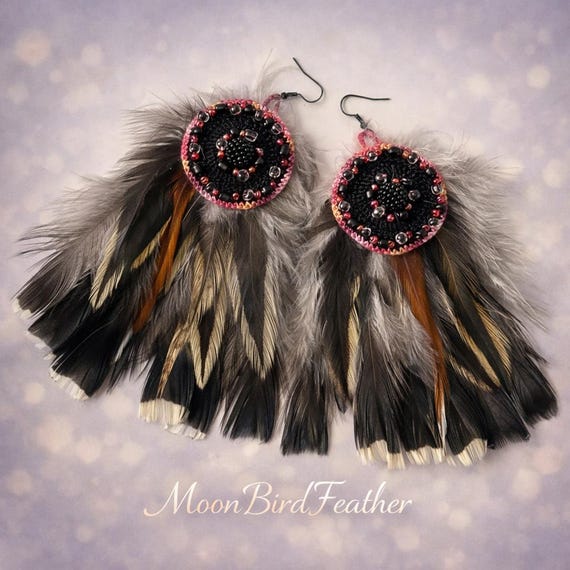 Boho Chic Feather Earrings – Nature Inspired Jewelry