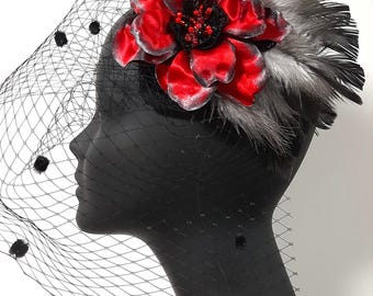 Vintage Valerie Modes Black with Mesh Veil Valerie modes black - Gem main image 3