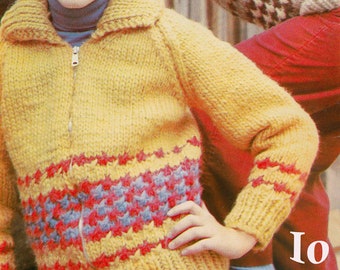 Cat Sweater Knitting Pattern Vintage 