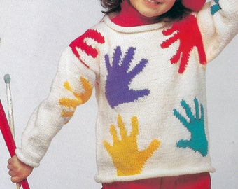 Handprint Sweater - Etsy