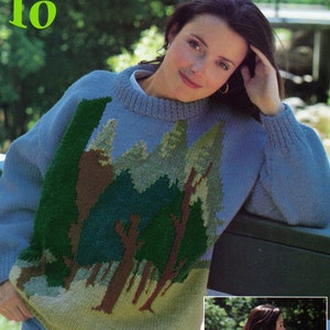 Landscape Sweater Knitting Pattern Etsy UK
