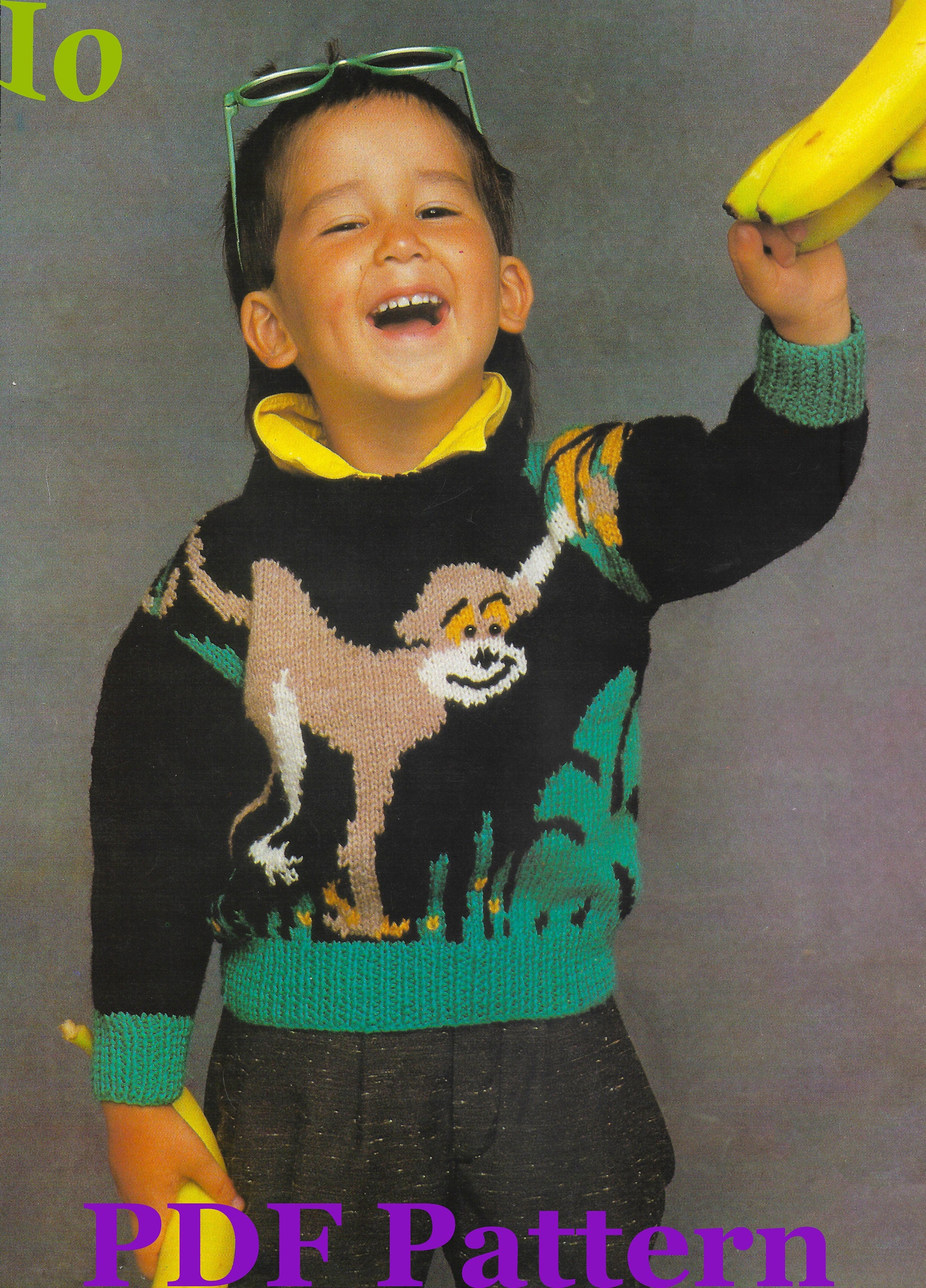 monkey jumper knitting pattern
