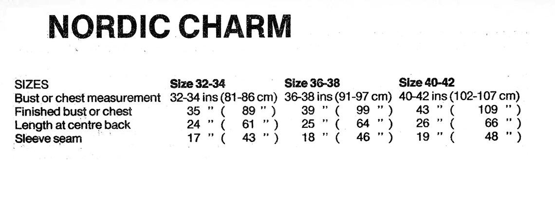 Nordic Charm Sweater Knitting Pattern | Vintage 1981 Pullover Jumper ...