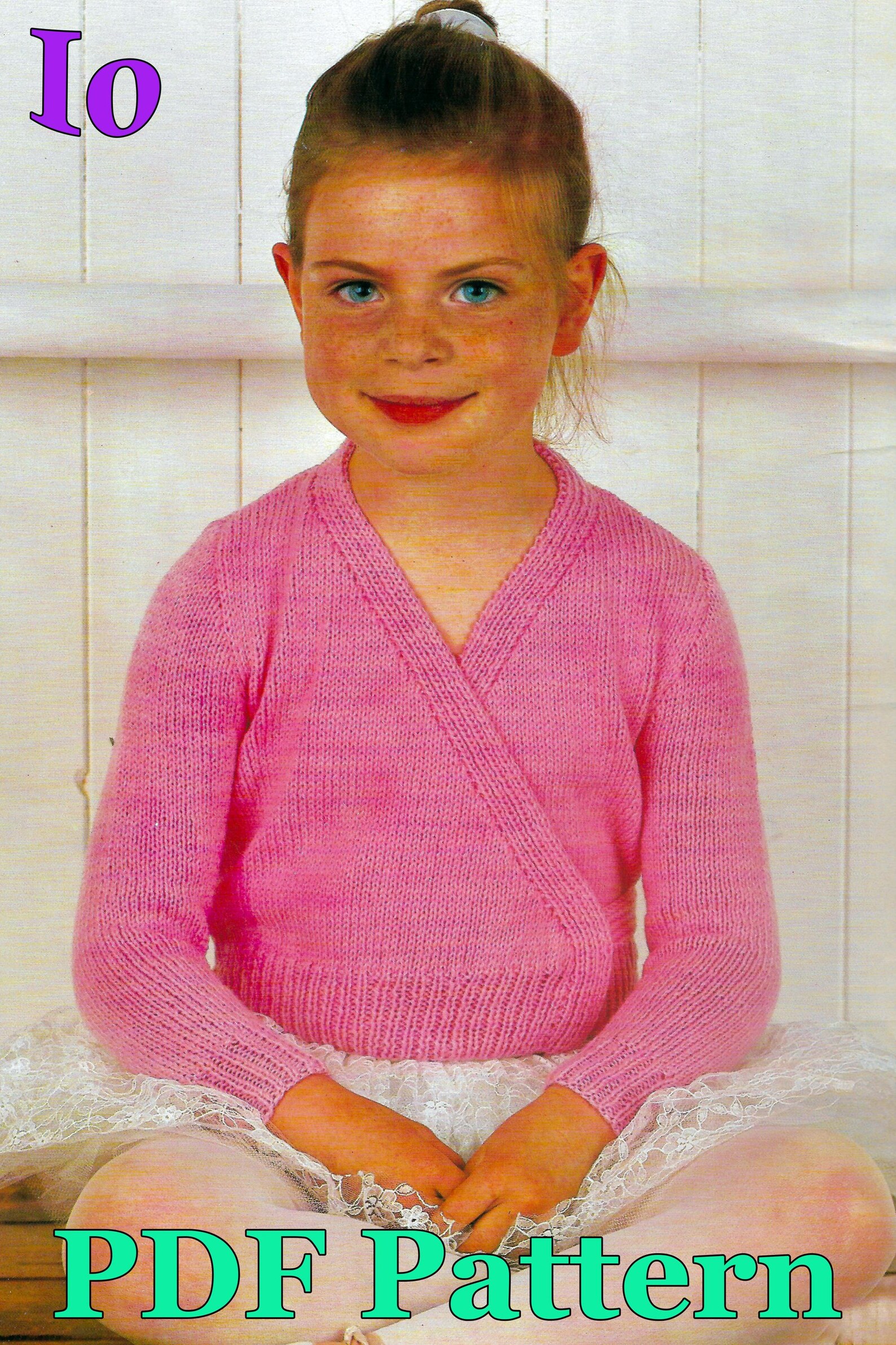 Ballet Wrap Sweater Knitting Pattern | Child Sizes 4 to 10 | Vintage ...