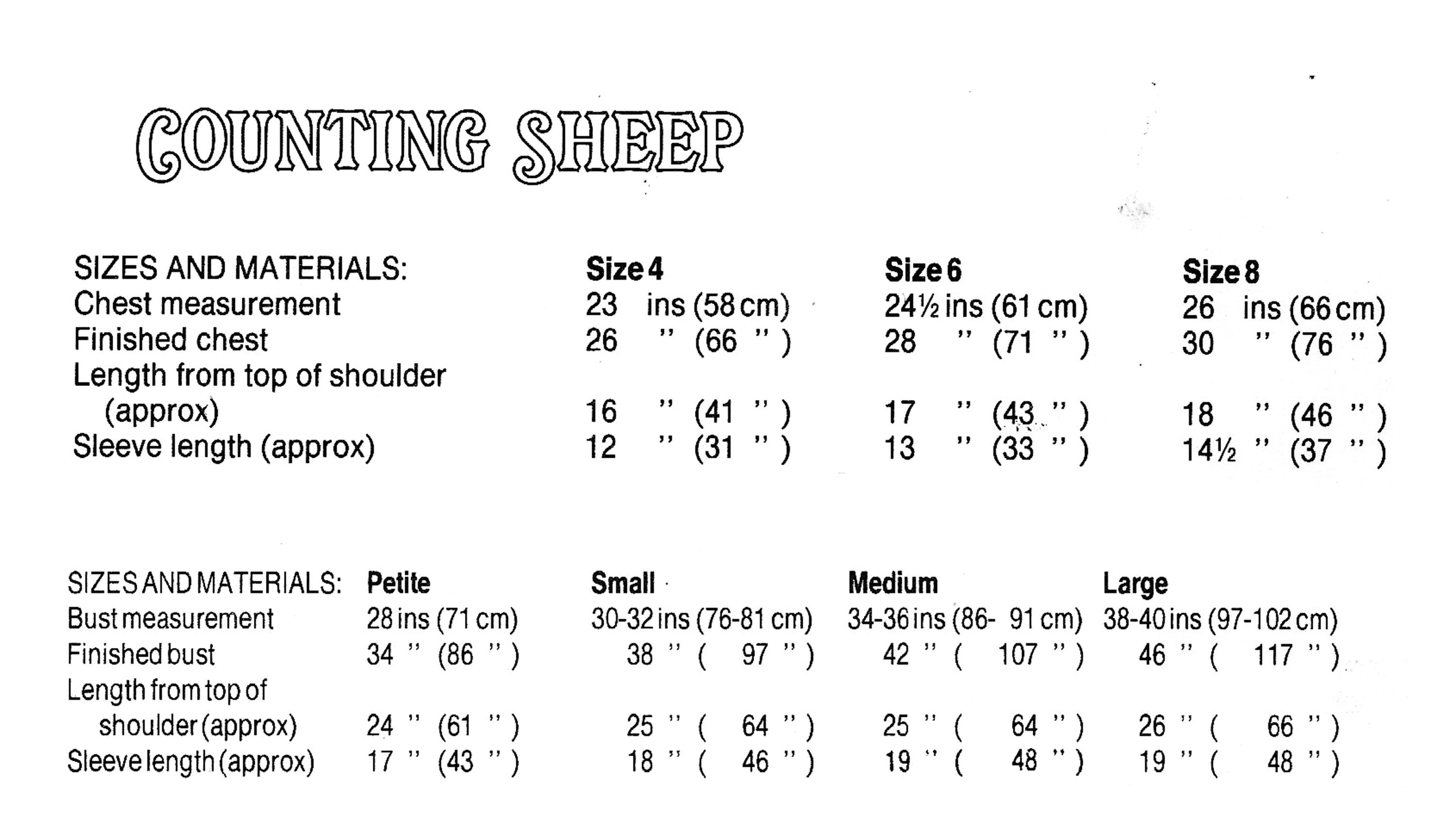 Counting Sheep Sweater Knitting Pattern 