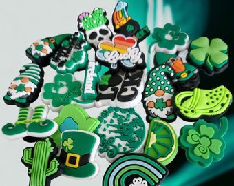 St. Patrick's Day Croc Charms, Shamrock Charms For Crocs, Leprechaun Shoe Charms, St Paddy's Day Charms, Irish Shoe Decor