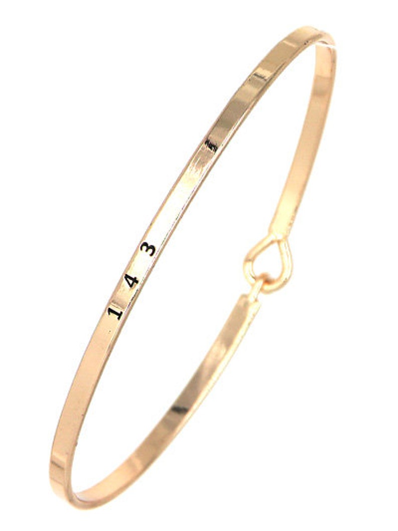Message Engraved Bracelet Personalized Bracelet Inspirational Bracelet 143 Message Bracelet Message Bracelets For Women