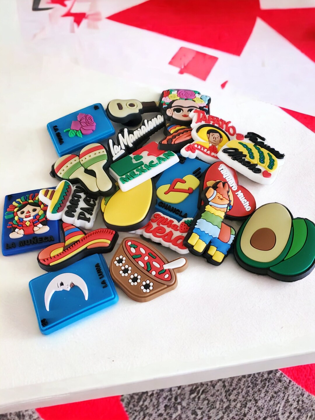 Mexican Croc Charms, Fiesta Jibbitz, Sombrero Shoe Accessories, Maracas