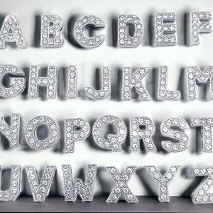 Rhinestone Letters for Crocs 