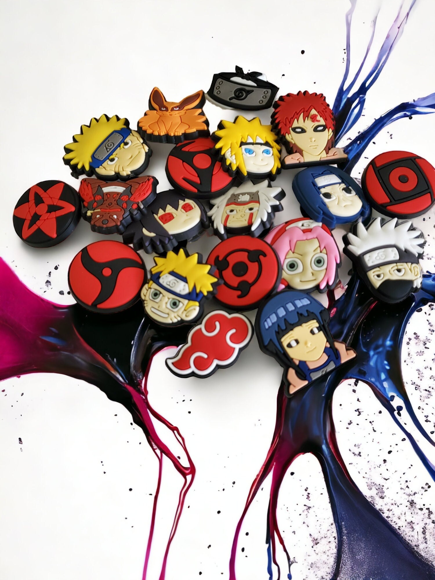 [LOCAL SG STOCKS] Jujutsu Kaisen / Naruto / Anime Jibbitz / Crocs Shoe  Charms