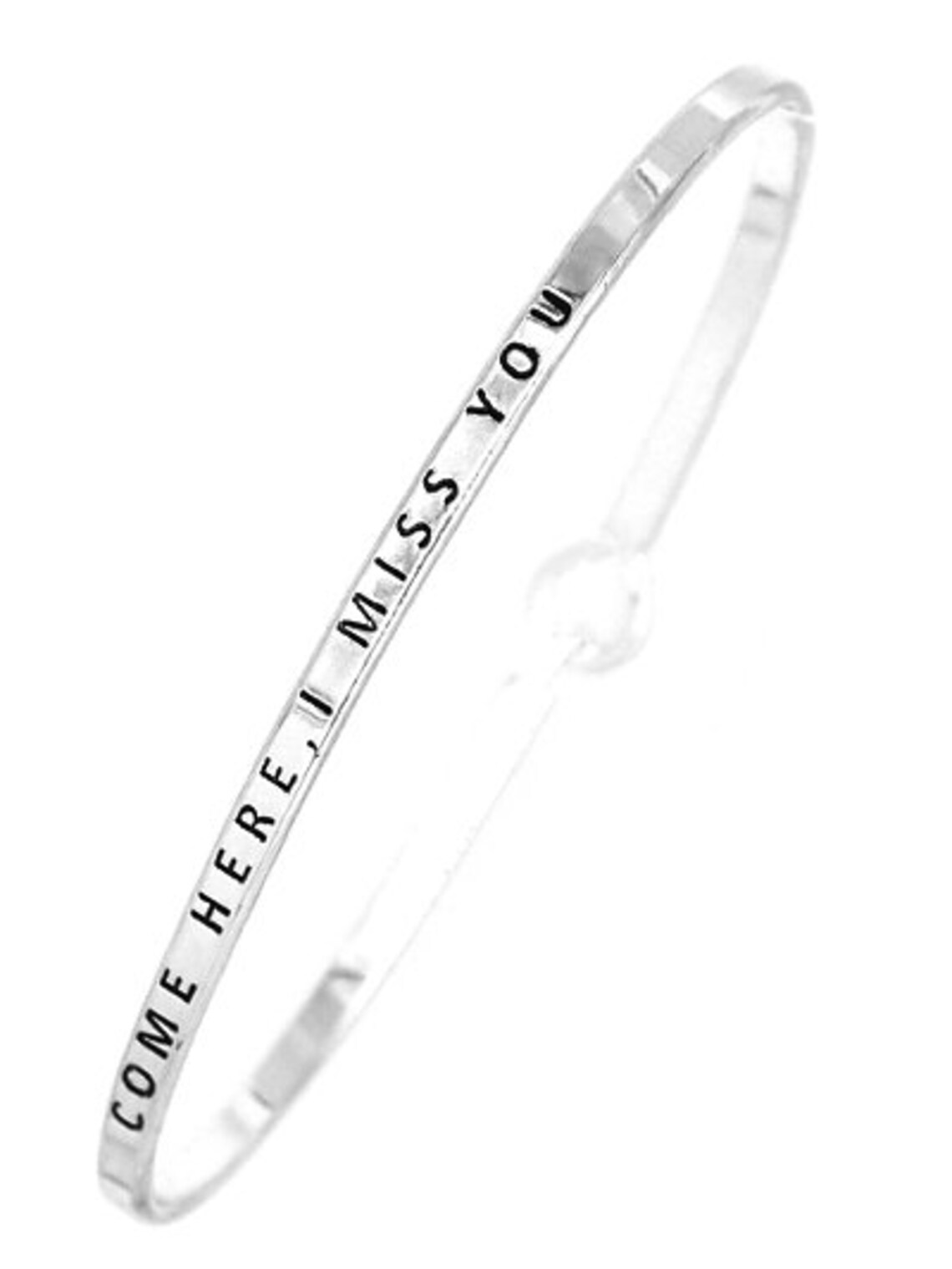 Come Here I Miss You Message Bracelet Message Engraved Etsy