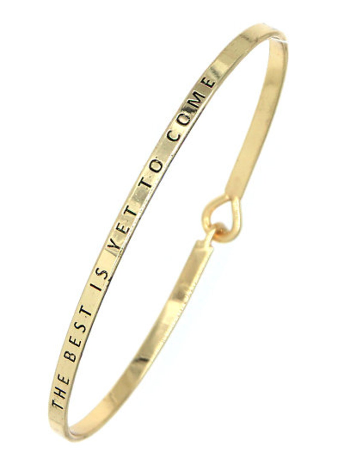 The Best Is Yet To Come Message Bracelet Engraved Bracelet Etsy