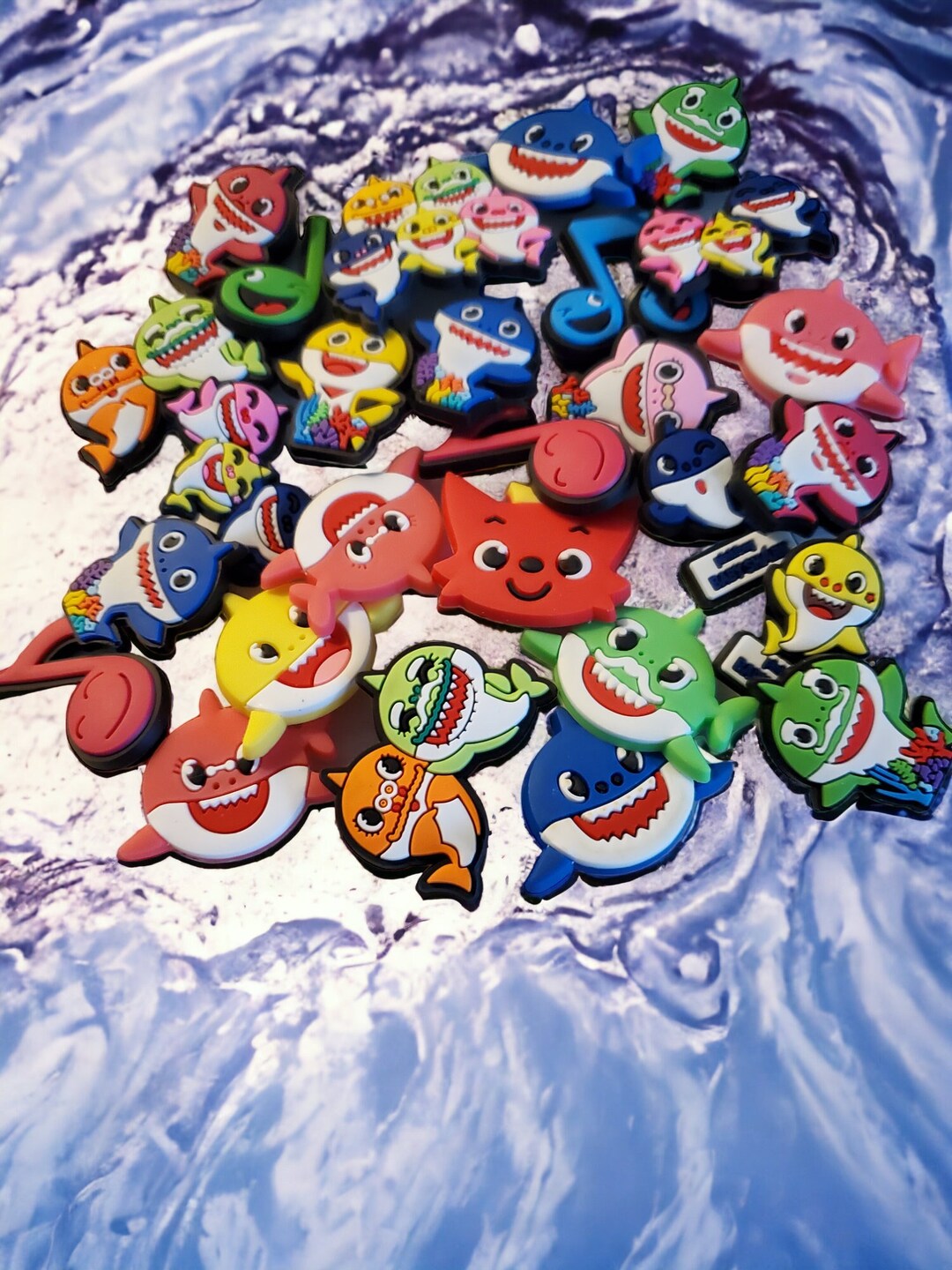 Shark Croc Charms Shark Family Jibbitz Cute Shark Shoe Etsy