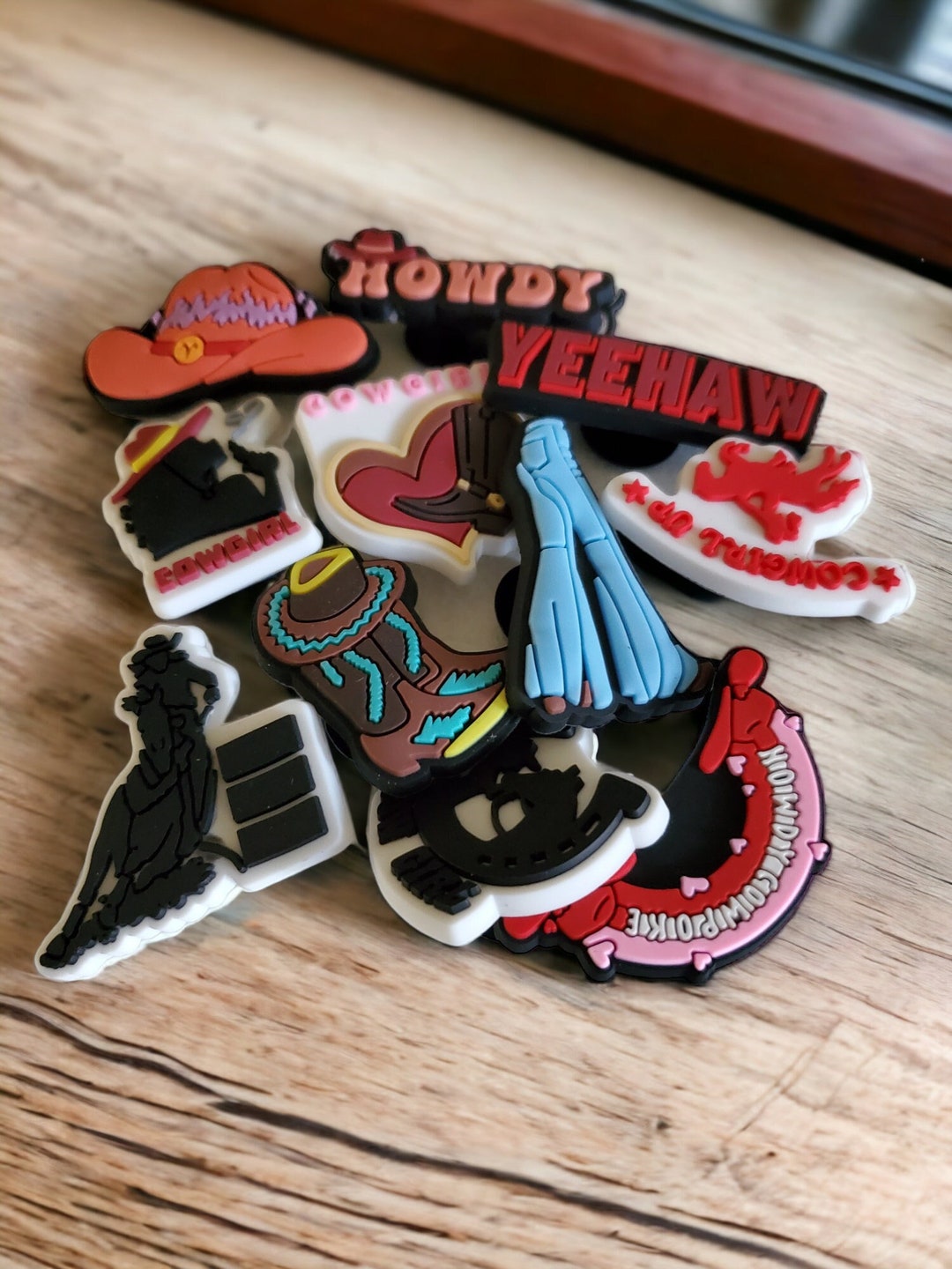 Cowgirl Croc Charms Croc Jibbitz Yeehaw Jibbitz Howdy Shoe Etsy