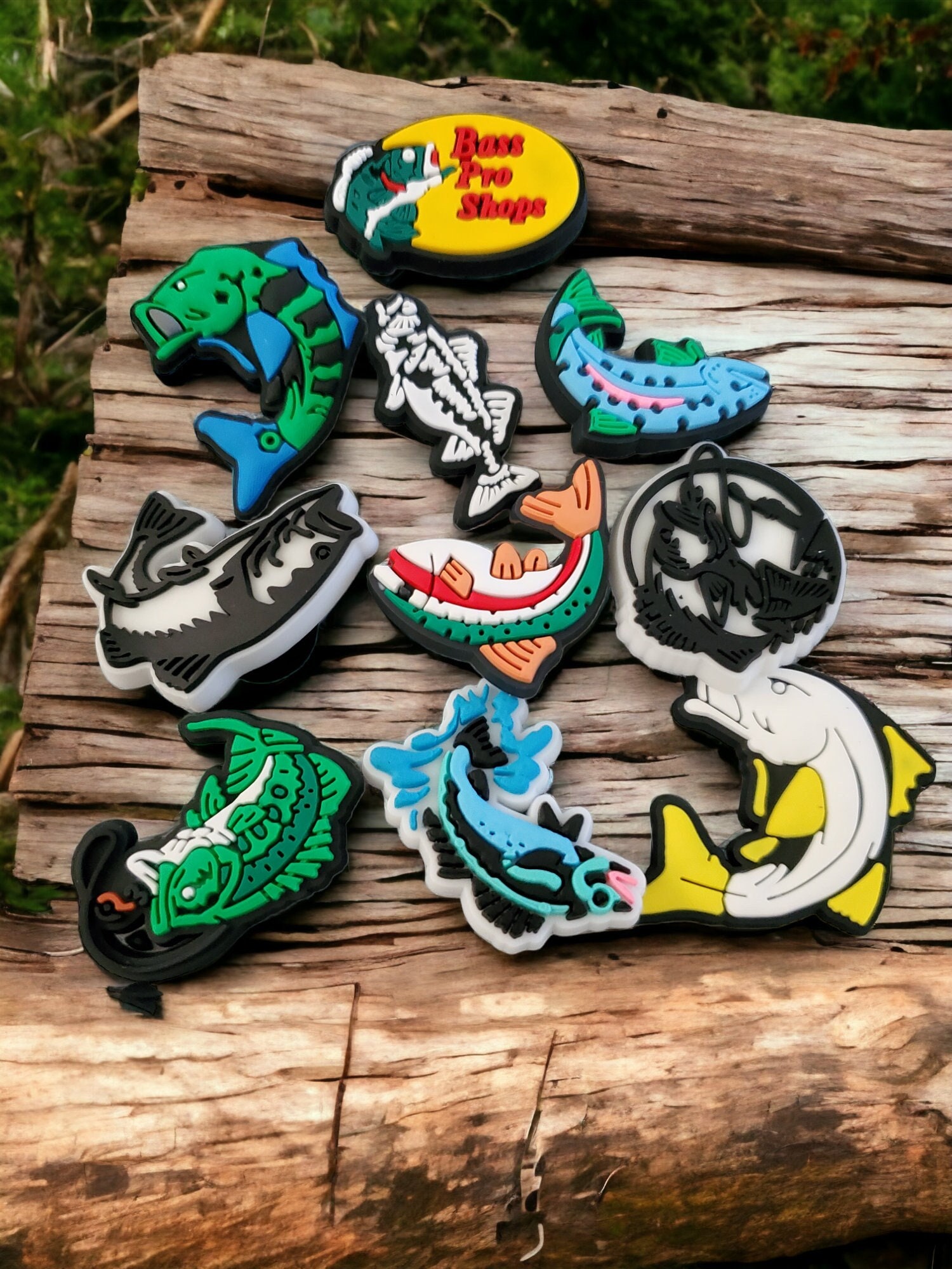 Fish Croc Charms, Ocean-inspired Croc Shoe Decor, Custom Fish Croc