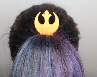 Star Wars hair rebels logo, ONE HAIR BROOCH