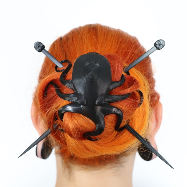 Octopus hairpin bun cover hair accessories cosplay hair embellishments
