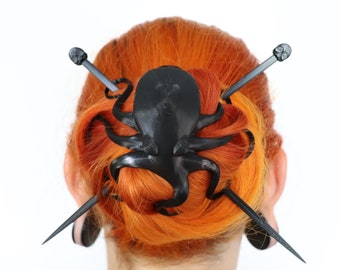 Octopus hairpin bun cover hair accessories cosplay hair embellishments