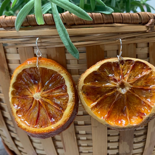 Raspberry Orange Earrings