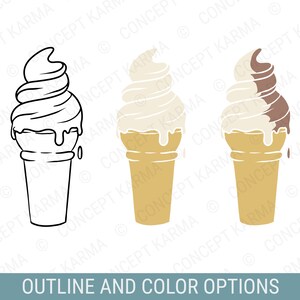 Ice Cream svg | Ice Cream Clip Art | PNG, JPG, EPS | Files for Cricut