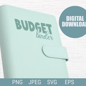 Budget Binder Cover Text Svg | Cash Binder Cover Text Svg | PNG, JPG