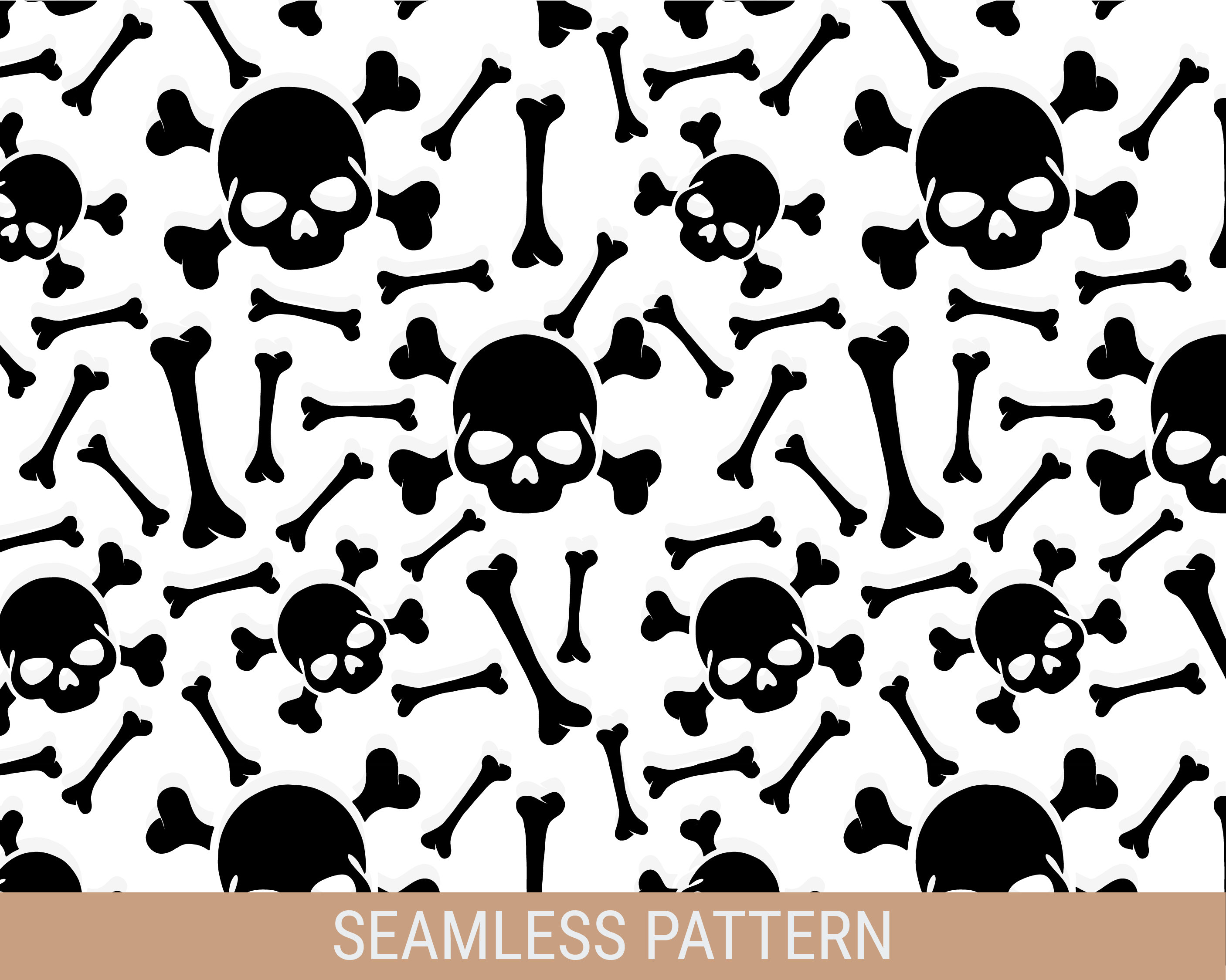 Seamless Black and White Gothic Digital Paper, Skull Damask Halloween Scrapbook  Paper, Printable Distressed Grunge Texture, Goth Backgrounds 