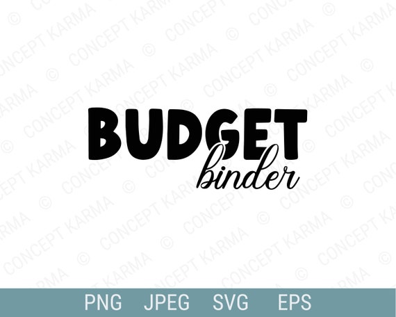 Budget binder planner Cut files PNG digital download