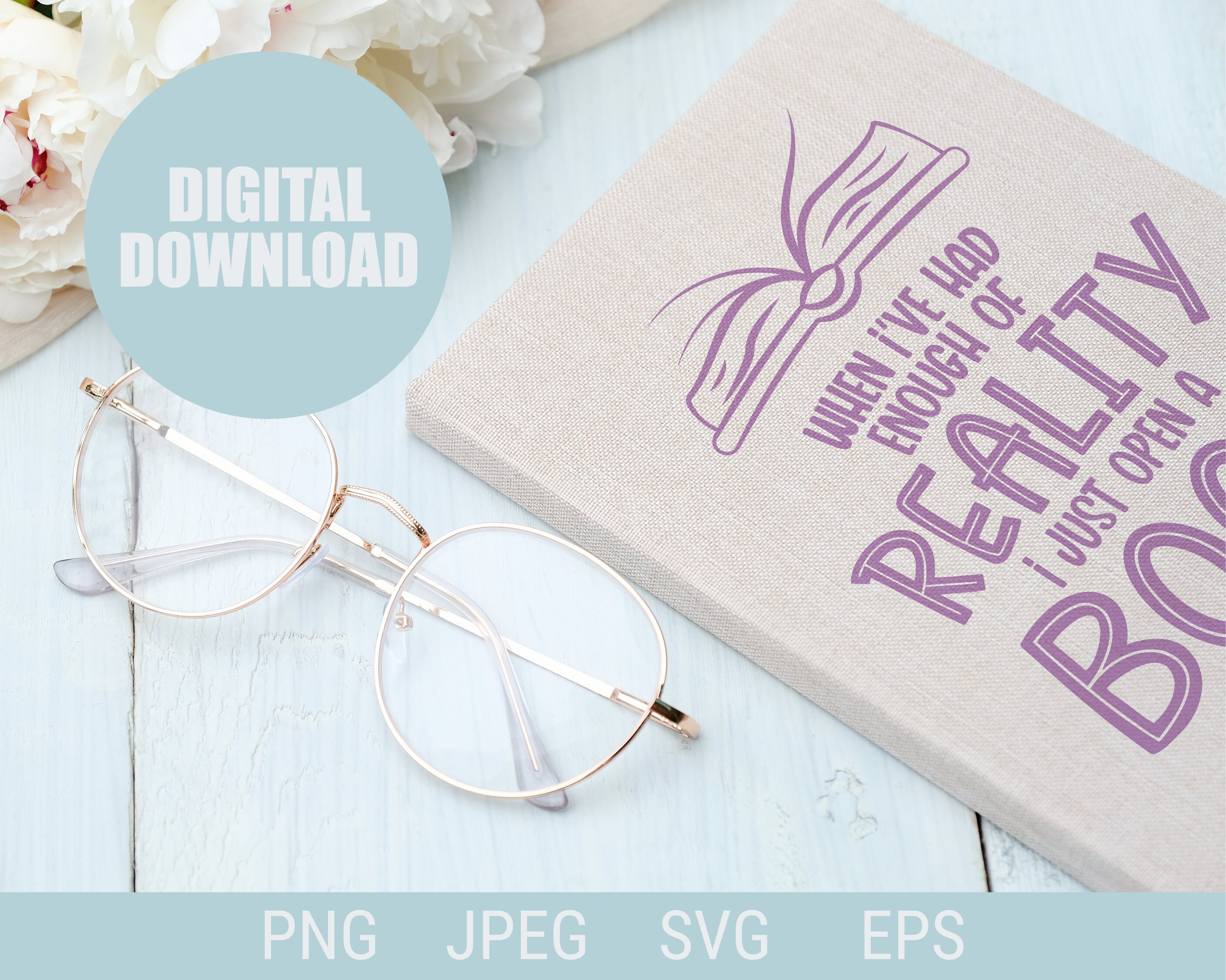 Book Lover Svg Bundle | Vol 2 | Reading Books Svg | Book Worm Svg ...