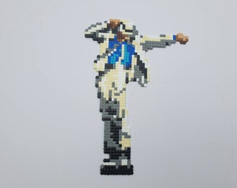 Michael Jackson Moonwalker Pixel Bead Art