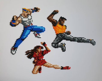 Streets Of Rage Jumping Kick Bead Art