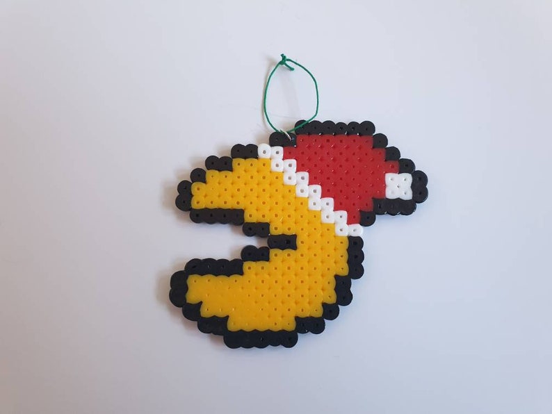 PacMan Christmas Tree Ornament Beads Etsy