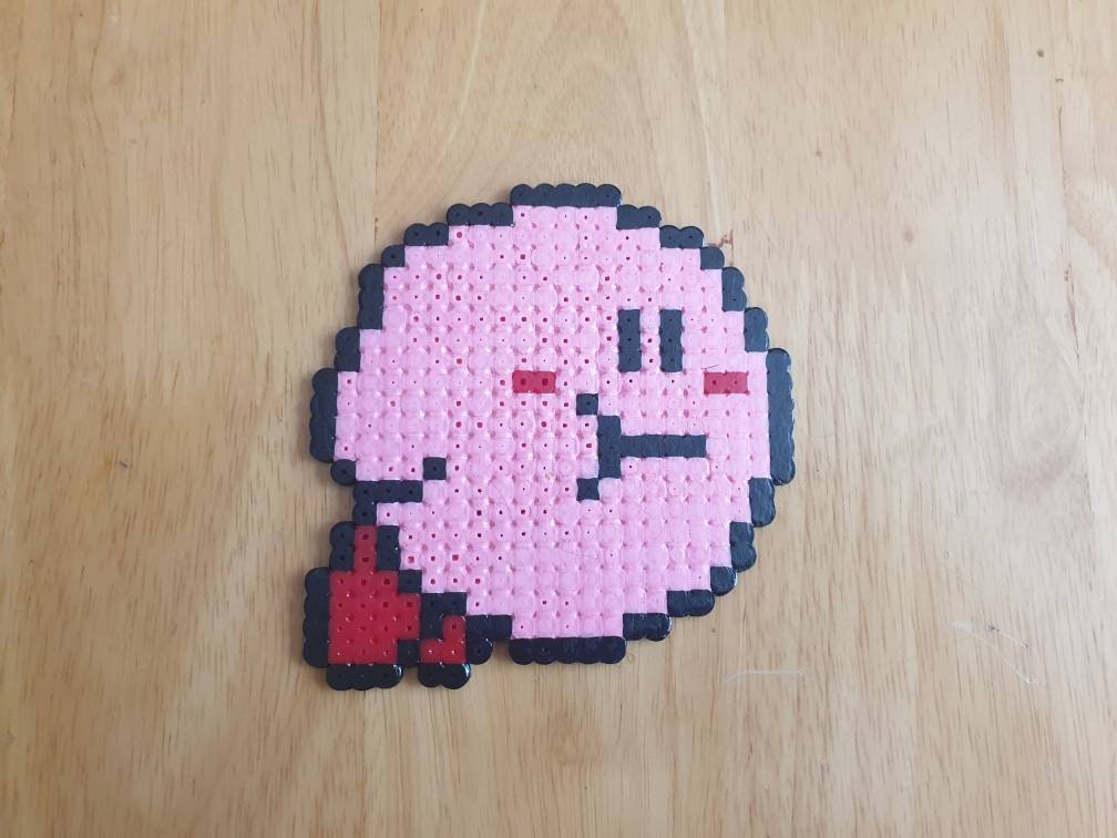 Kirby Nes Bead Art Etsy - leon cara brawl stars hama beads