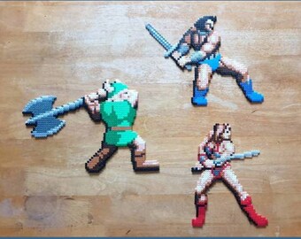 Golden Axe Bead Art