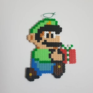 Luigi Super Mario Bros Christmas Tree Ornament Beads