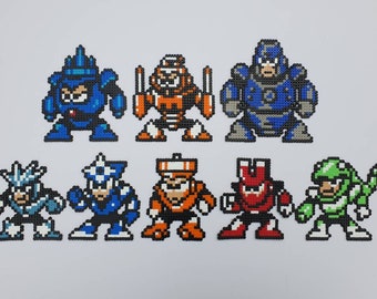 Megaman 3 Robot Masters Set Pixel bead Art